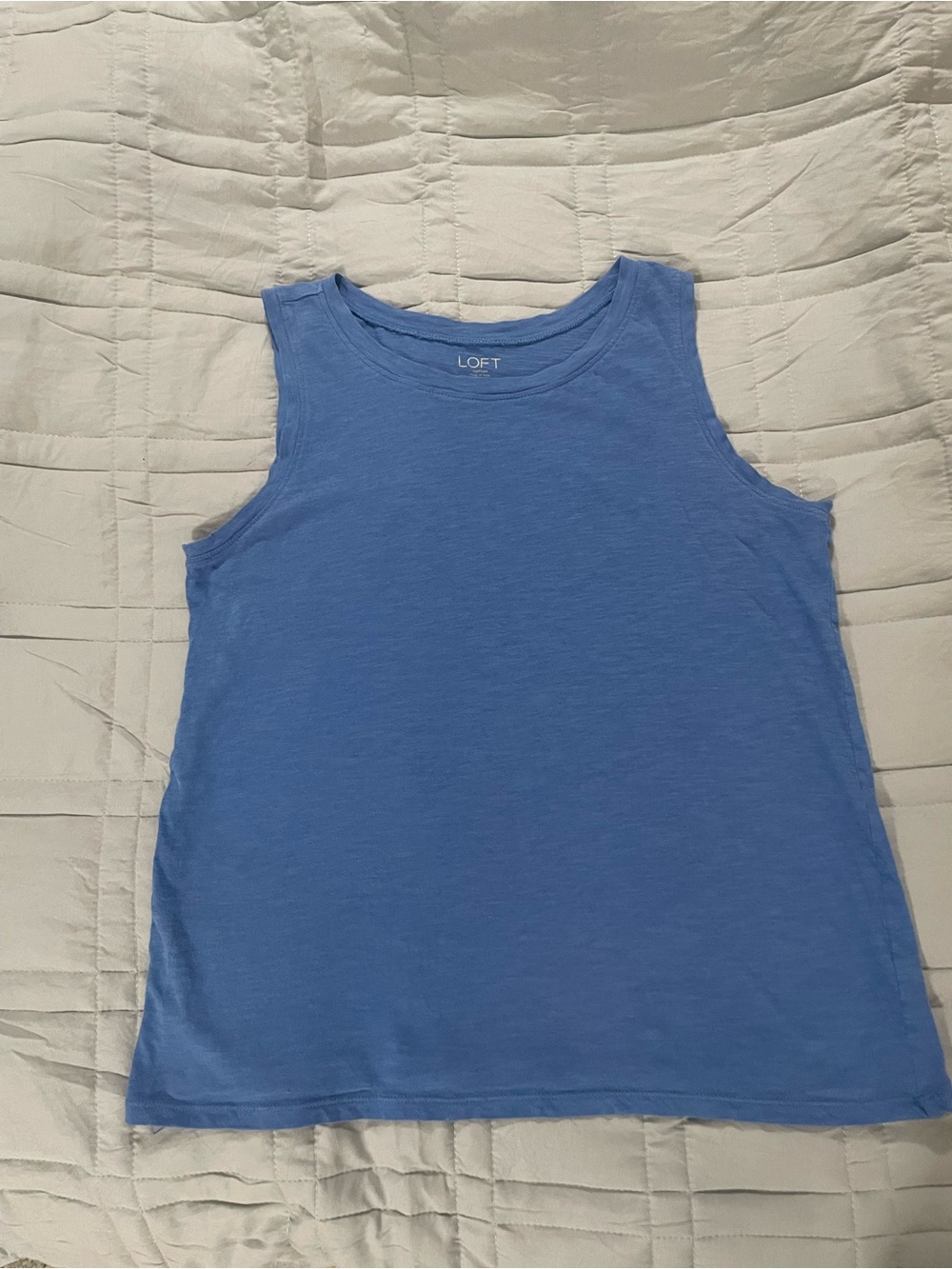 LOFT Sleeveless Crewneck Tank - Periwinkle